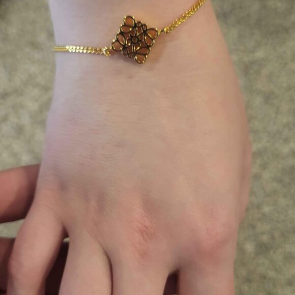 Neiman Marcus 14k Gold Plated Charm Bracelet - Picture 4 of 4